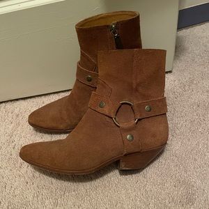 SAINT LAURENT Brown Suede Boots